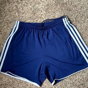 Adidas Medium Navy Blue Athletic Drawstring Shorts